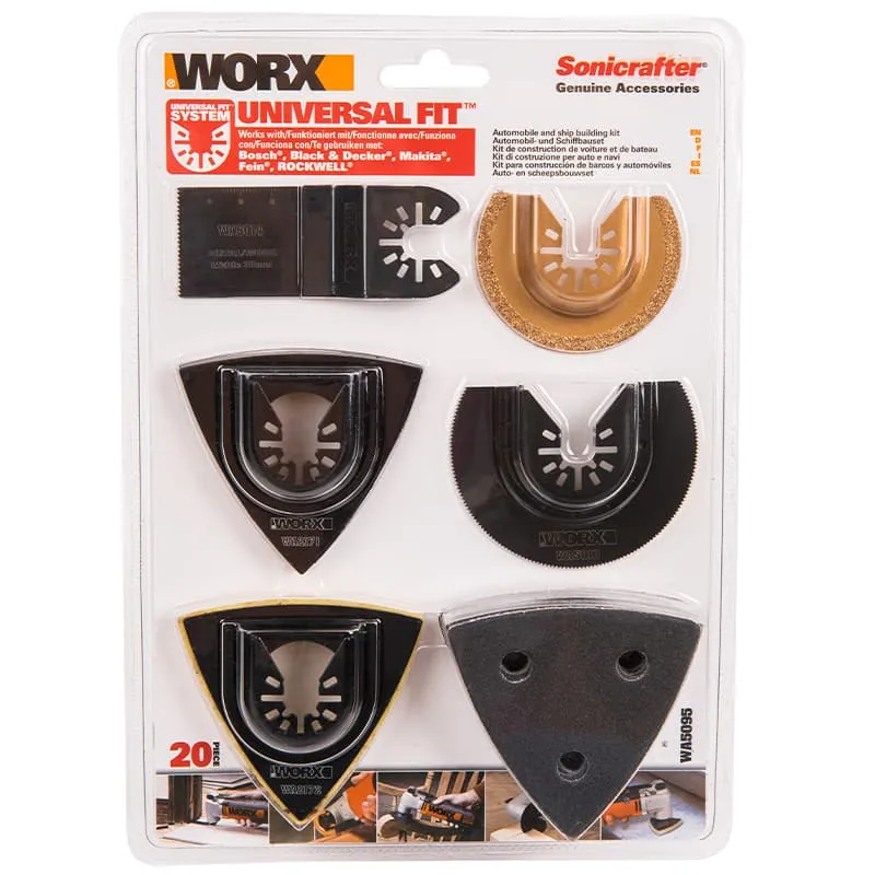 Набор насадок WORX WA5095 для реноватора — детальное фото