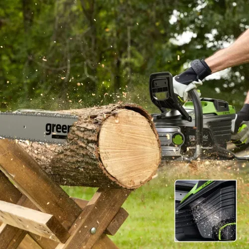 Цепная пила Greenworks OCS800 82V 2009707 (50 см) 5,0 кВт бесщеточная аккумуляторная — детальное фото