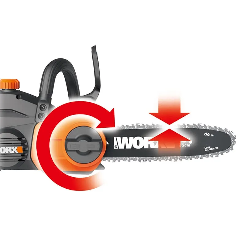 Пила цепная компактная WORX WG322E 20V 25см аккумуляторная — детальное фото