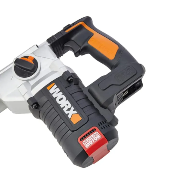 Перфоратор WORX WX380 20V 2,2 Дж бесщеточный аккумуляторный — детальное фото