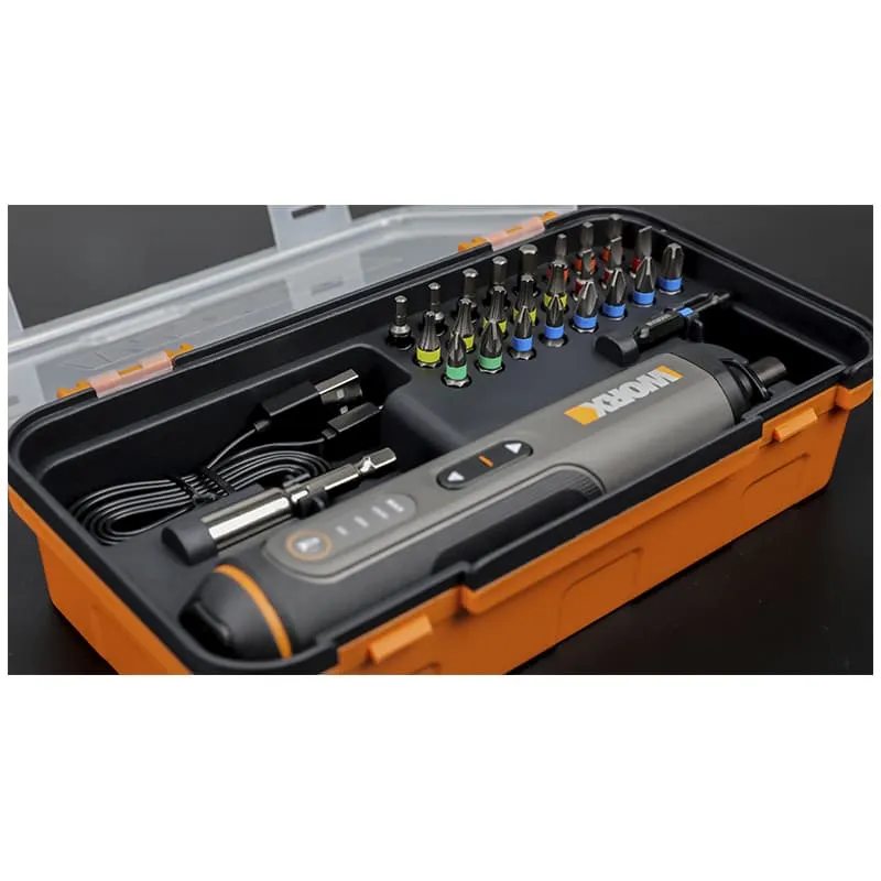 Отвертка WORX WX240 4V аккумуляторная с набором бит 26 шт. — детальное фото