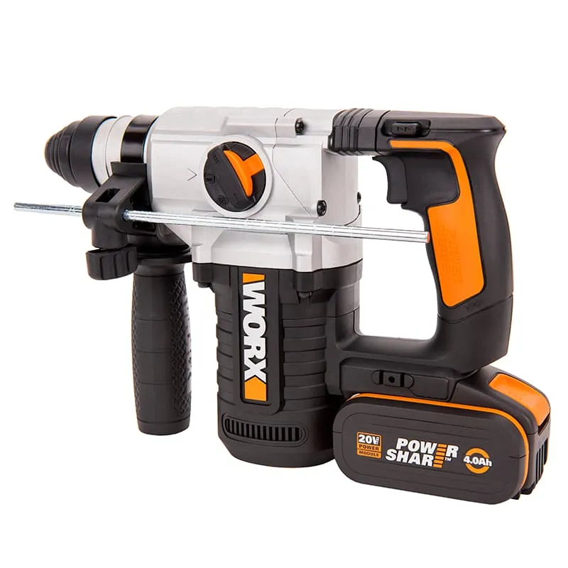 Перфоратор роторный WORX WX392 20V 2,2Дж аккумуляторный — детальное фото