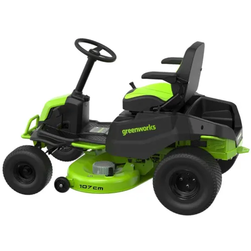 Газонокосилка с сиденьем Greenworks CrossoverT GC82LT107 82V 7404507 (107 см) бесщеточная аккумуляторная — детальное фото