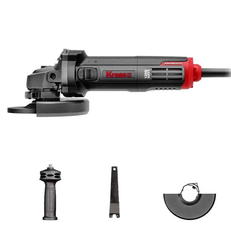 Угловая шлифмашина (болгарка) KRESS KUS26 1200Вт 125мм электрическая бесщеточная — детальное фото