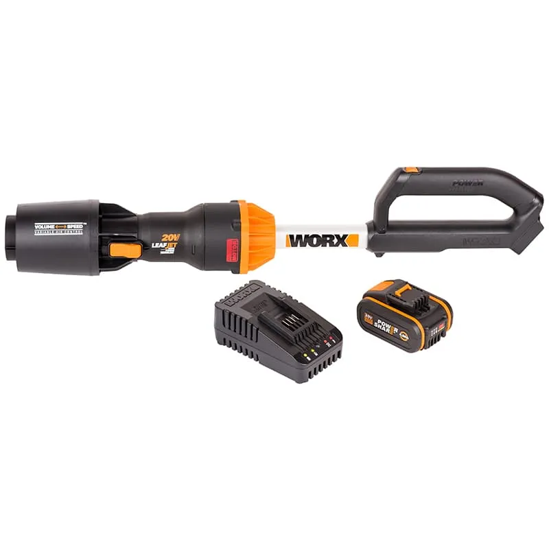 Воздуходувка WORX WG543E 20V аккумуляторная бесщеточная — детальное фото
