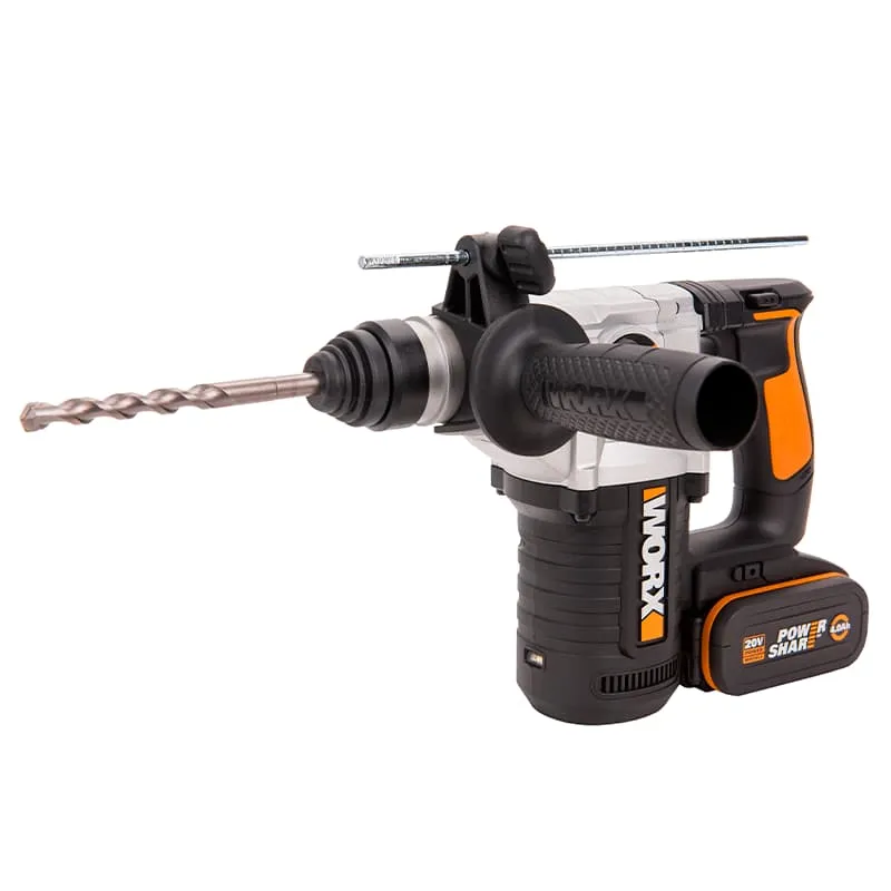 Перфоратор роторный WORX WX392 20V 2,2Дж аккумуляторный — детальное фото