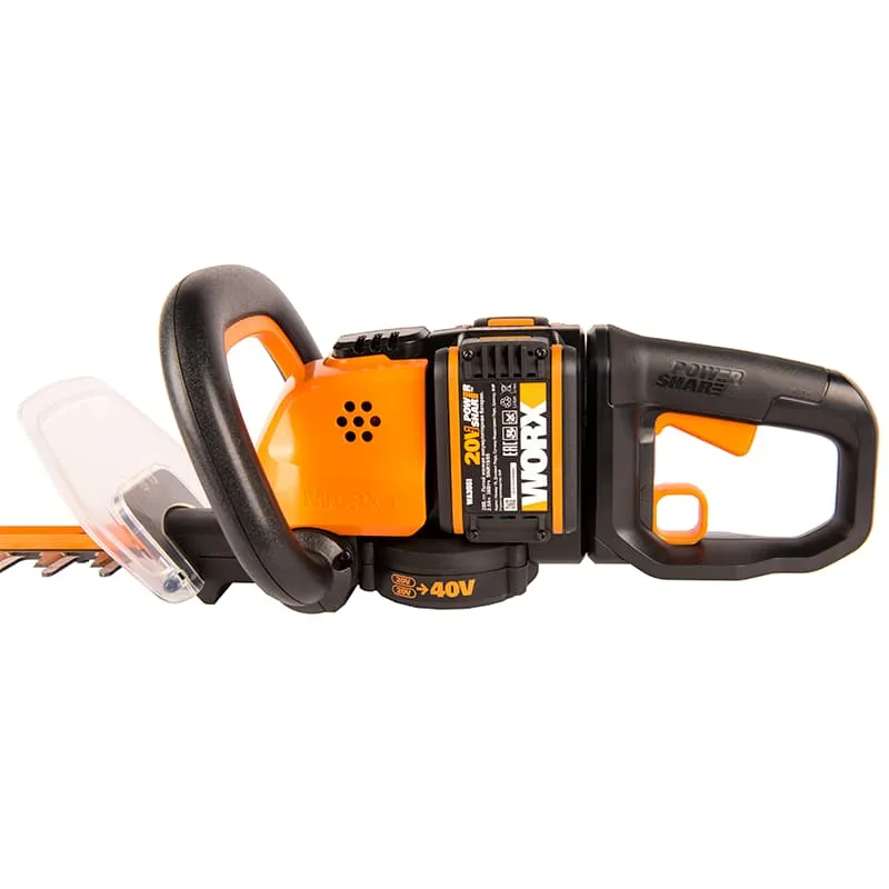 Кусторез WORX WG284E 40V 60см аккумуляторный — детальное фото