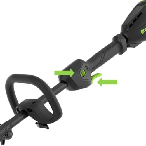 Снегоуборочная лопата Greenworks GD40SS2 40V 2603107 (30 см) с регулируемым направлением выброса бесщеточная аккумуляторная — детальное фото