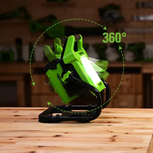 LED-прожектор Greenworks G40WLH 40V/220V 3503907 (1000/2000 лм) с гибридным питанием — детальное фото