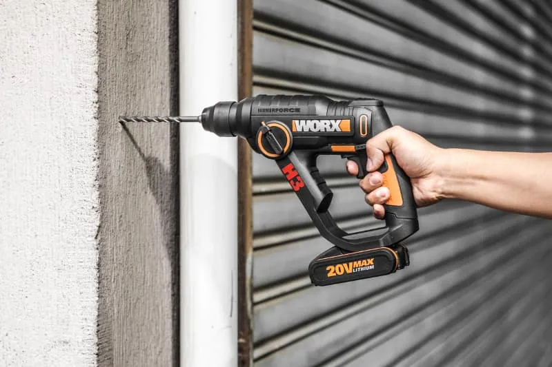Перфоратор WORX WX390 H3 20V 1,2Дж аккумуляторный — детальное фото