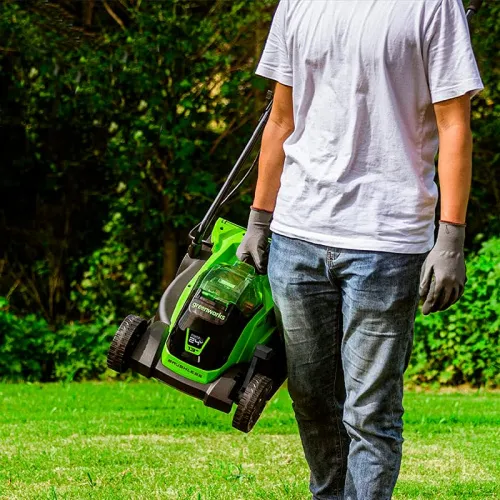 Газонокосилка Greenworks GD24LM33 24V 2516107 (33 см) бесщеточная аккумуляторная — детальное фото