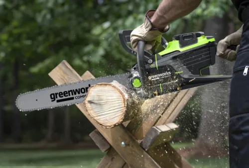 Цепная пила Greenworks OCS600 82V 2009607 (45 см) 3,6кВт бесщеточная аккумуляторная — детальное фото