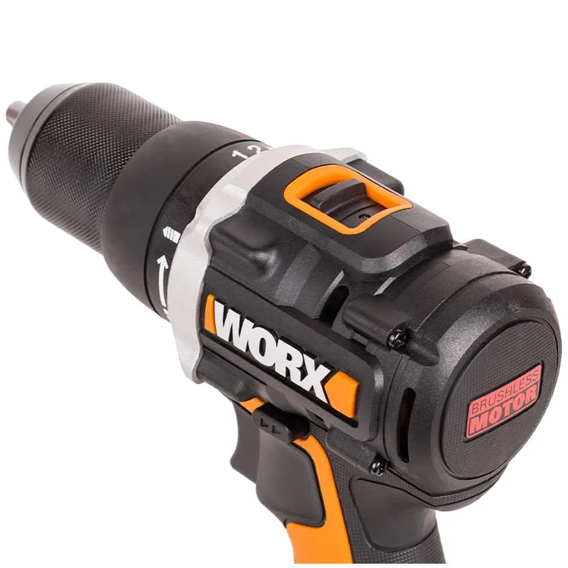 Дрель-шуруповерт WORX WX102 20V аккумуляторная бесщеточная — детальное фото