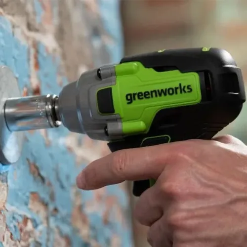 Гайковерт ударный Greenworks GD24IW400 24V 3802907 (400 Нм) бесщеточный аккумуляторный — детальное фото