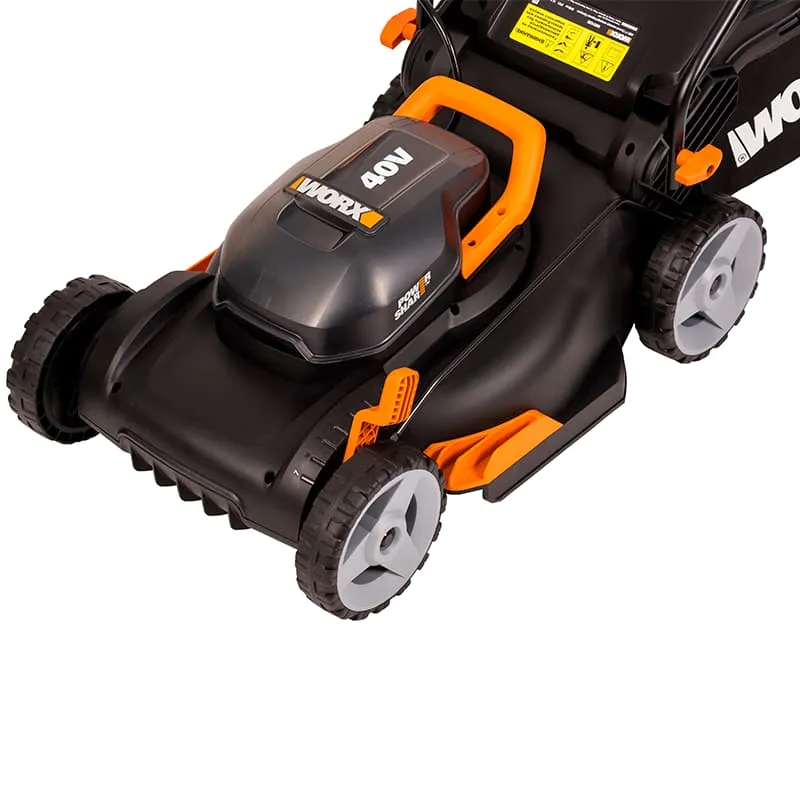 Газонокосилка WORX WG743E 40V  Li Lawn Mower 40см аккумуляторная — детальное фото