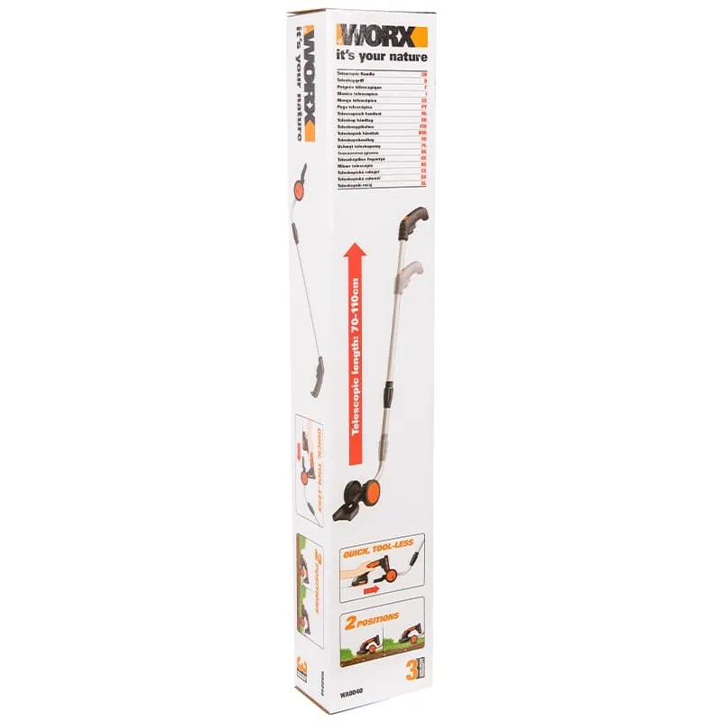 Телескопическая рукоятка для аккумуляторных ножниц WORX WA0040 — детальное фото