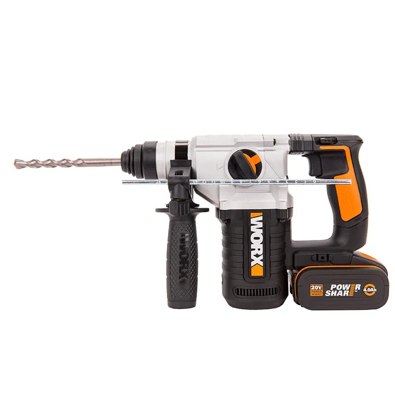 Перфоратор роторный WORX WX392 20V 2,2Дж аккумуляторный — детальное фото