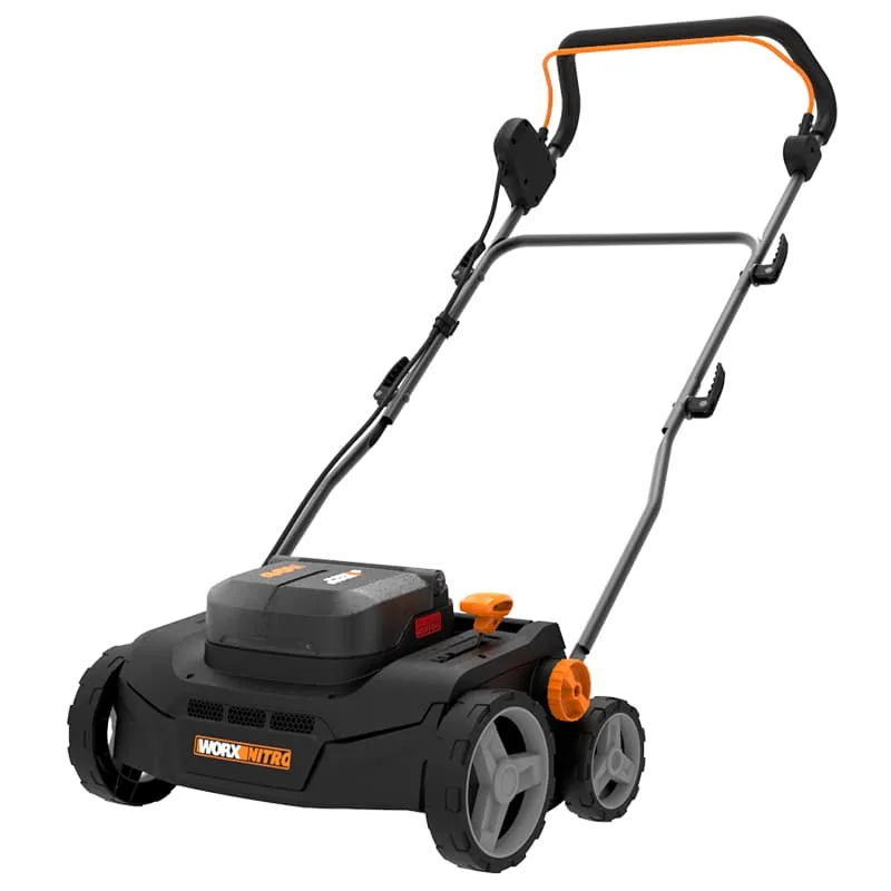 Аэратор-скарификатор WORX NITRO WG855E 40V 36см бесщеточный аккумуляторный — детальное фото
