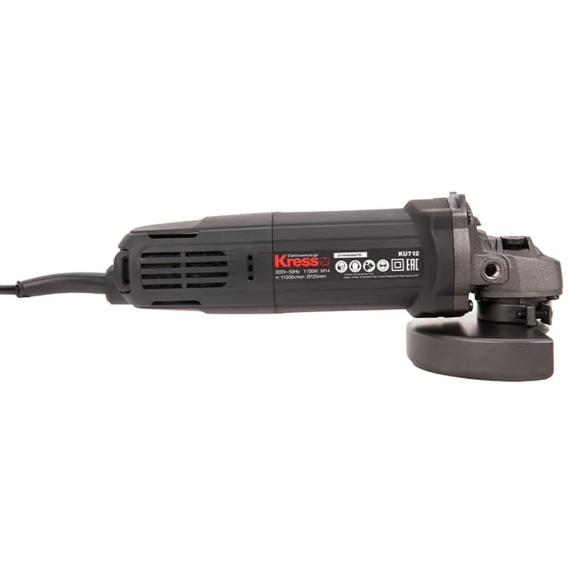 Угловая шлифмашина (болгарка) KRESS KU712 1100Вт 125мм электрическая — детальное фото