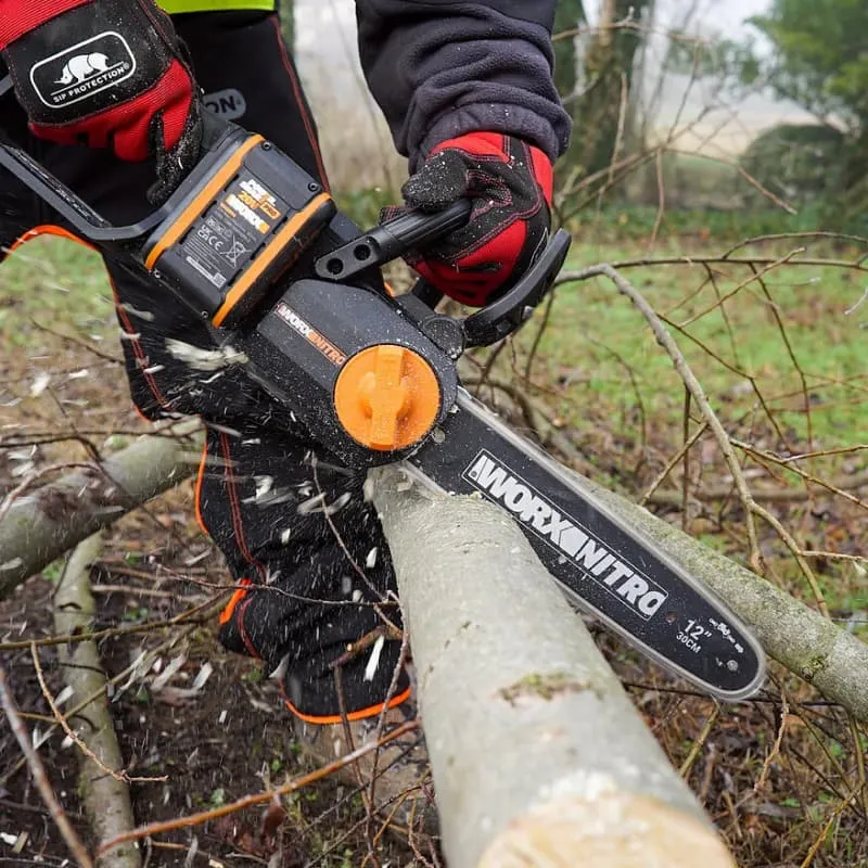 Пила цепная WORX NITRO WG350E 20V 30см аккумуляторная бесщеточная — детальное фото