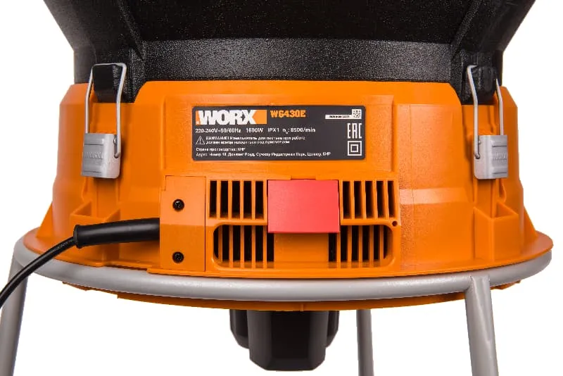Садовый измельчитель травы WORX WG430E 220V 1600Вт 33см электрический — детальное фото