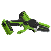 Цепная мини-пила Greenworks GD24CS15 24V (15 см) с автоматической смазкой цепи бесщеточная аккумуляторная