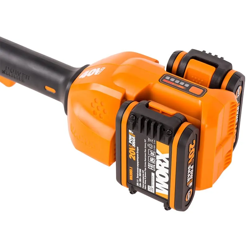 Триммер WORX WG183E 40V аккумуляторный — детальное фото