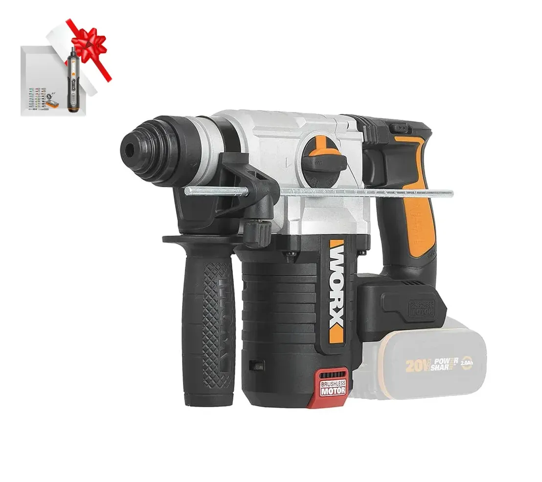 Перфоратор WORX WX380 20V 2,2 Дж бесщеточный аккумуляторный — детальное фото