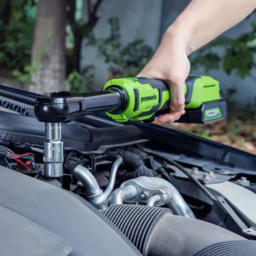 Гайковерт-трещотка удлиненная Greenworks GD24RWX 24V 3803907 (1/2) бесщеточная аккумуляторная — детальное фото