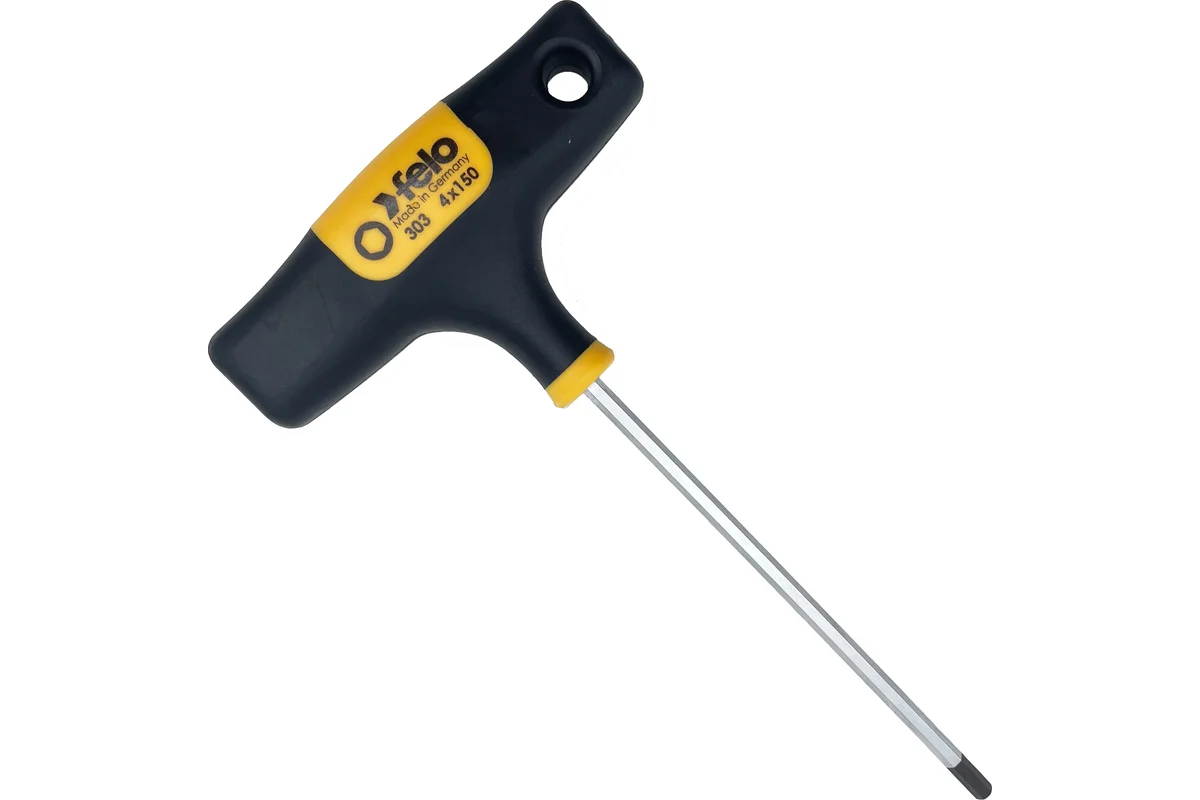 Т-образная шестигранная отвертка под головки 4 мм Felo 30304580 — детальное фото