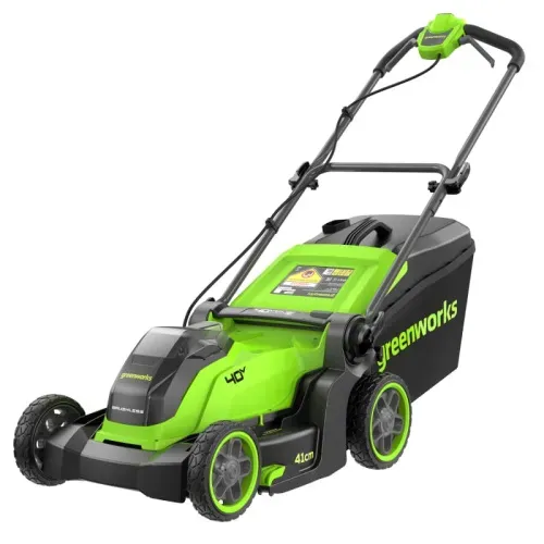 Газонокосилка аккумуляторная Greenworks 41 см 40V GD40LM411 2521007, бесщёточная, без АКБ и ЗУ