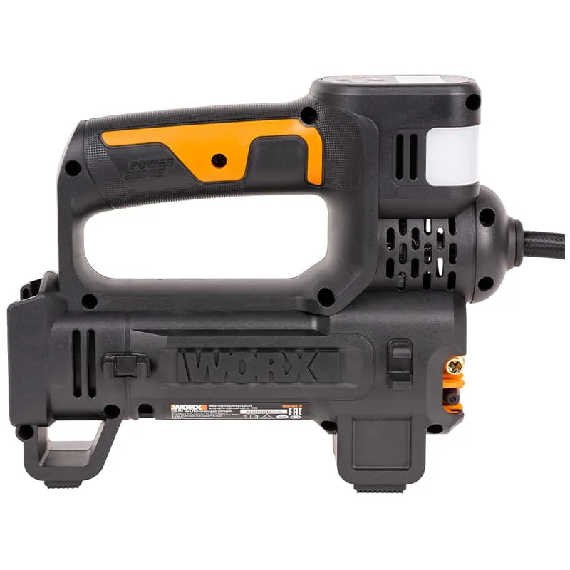 Насос с фонарем для автомобиля WORX WX092 20V аккумуляторный — детальное фото