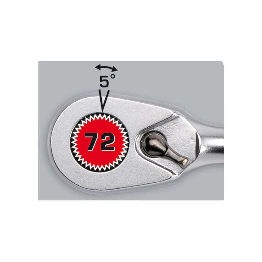 Набор стержней M-TEC с трещоткой и отверткой 1/4" Felo ERGONIC в кейсе, 10 шт 05781006 — детальное фото