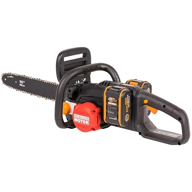 Пила цепная компактная WORX NITRO WG385E 40V 40см аккумуляторная бесщеточная