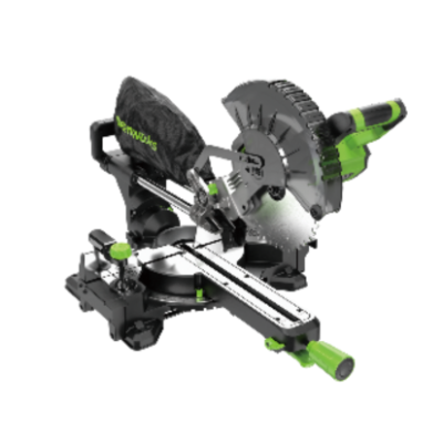 Торцовочная пила Greenworks GD24MS216K2 24V 1501707UA (216x30 мм) с протяжкой бесщеточная аккумуляторная с 2 Ач АКБ и ЗУ