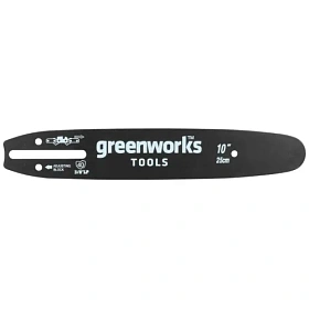 Шина 25 см 2947207 для аккумуляторной цепной пилы Greenworks G24CS25 24V 2007707