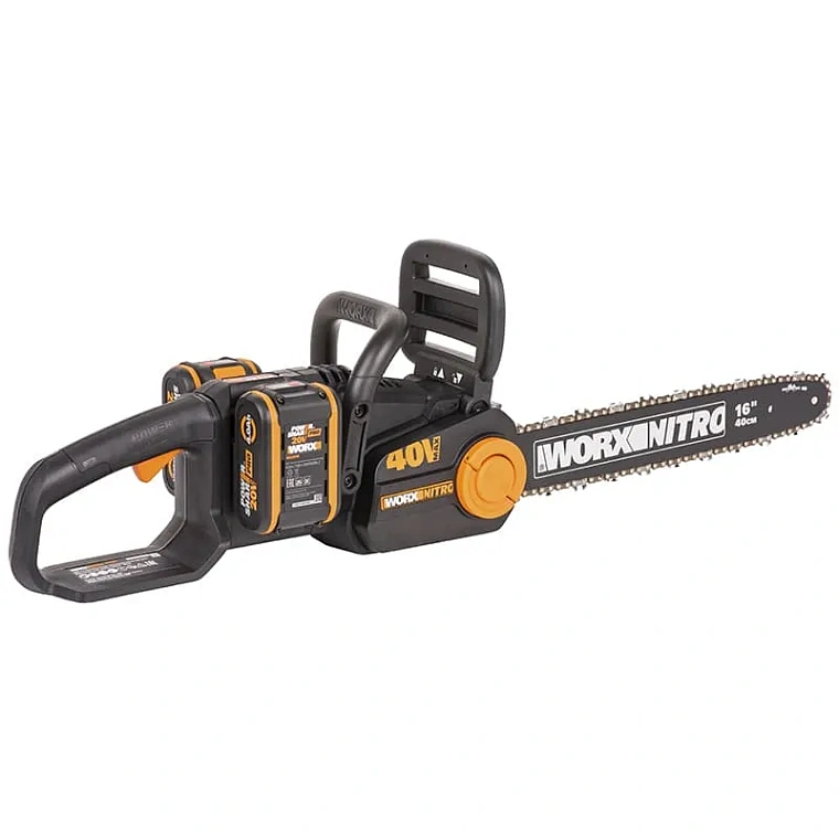 Пила цепная компактная WORX NITRO WG385E 40V 40см аккумуляторная бесщеточная